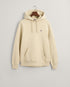 Gant Reg Shield Plain Hoodie Beige